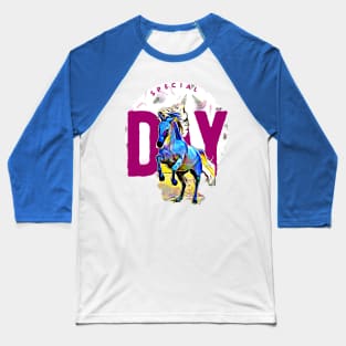 Special Day (cool horse) Baseball T-Shirt